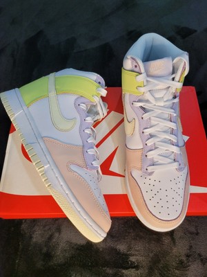 W Size 8 Nike Dunk High Lemon Twist 