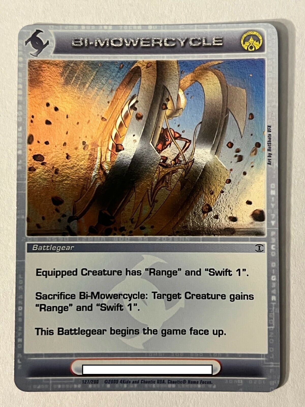 Chaotic 127/200 Bi-mowercycle Holo Foil Rare Battlegear Card Chaotic 127/200 Bi-mowercycle Holo Foil Rare Battlegear Card