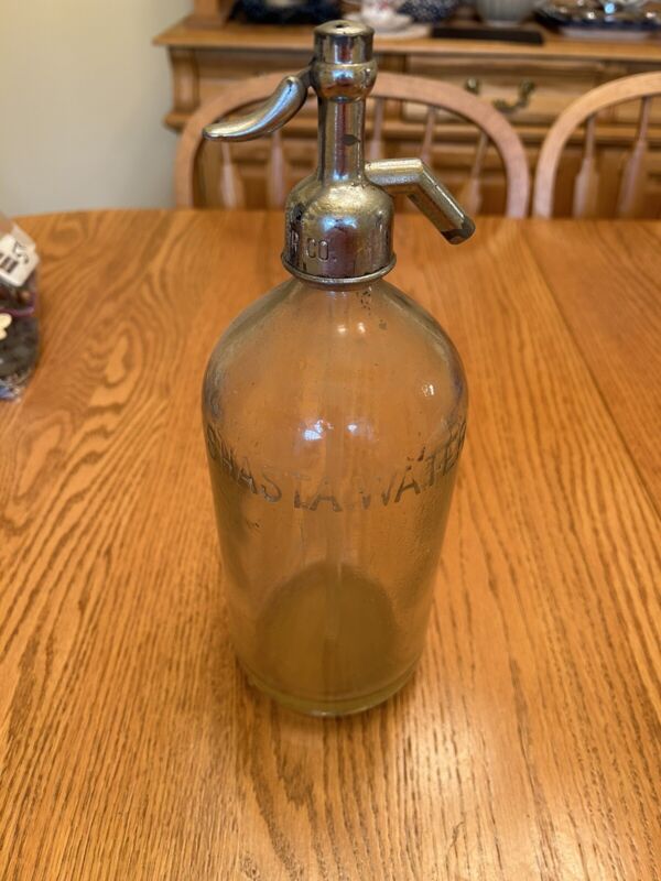 Antique Shasta Water Seltzer Soda Bottle - 12"