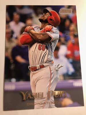 2019 Topps Stadium Club Jumbo 5x7 Yasiel Puig Reds 73 01/10