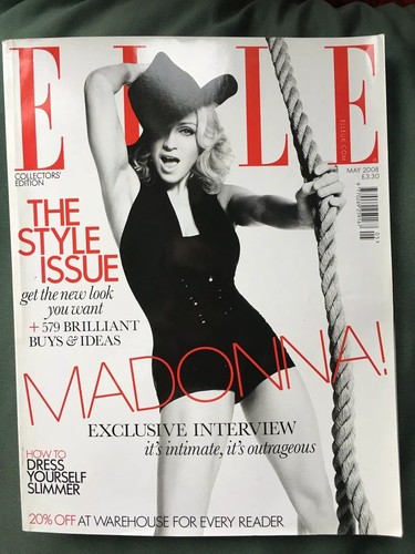 マドンナ 表紙 + 特集　ELLE Spain (2008)　スペイン雑誌 マドンナ 表紙 + 特集 ELLE Spain (2008) スペイン雑誌 - メルカリ