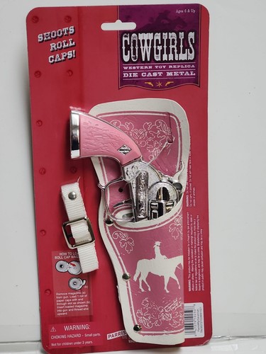 Parris Toys Cowgirls Western 8-shot Cap Gun Set - Silver and