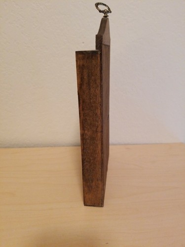 Vintage Rustic Thimble Wood Display Case Miniature Figurines