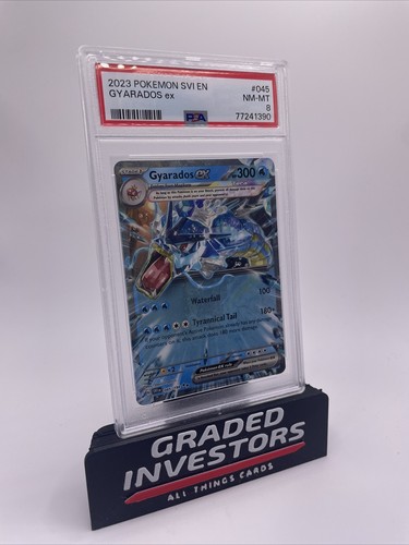 スカーレット Gyarados ex PSA 8 2023 Pokemon Scarlet and Violet SV1S #045