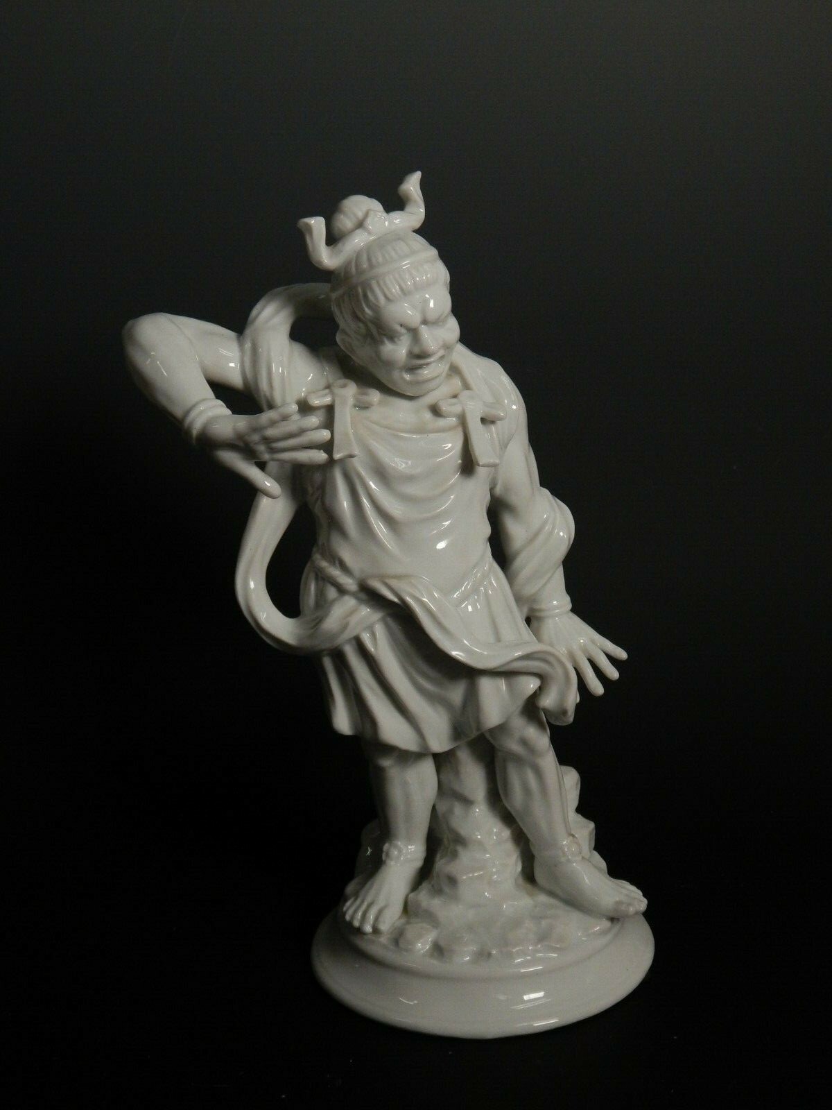 Fitz and Floyd Vintage Chinese Warrior, Statue, White Glazed Fitz and Floyd Vintage Chinese Warrior, Statue, White Glazed