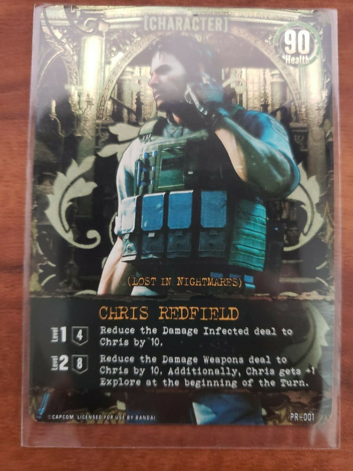Resident Evil Deck Building Game Promo Card Chris Redfield PR-001