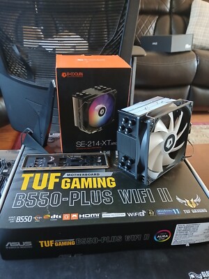 Asus Tuf B550-Plus WIFI II Motherboard With ID-Cooling SE-214-XT ARGB CPU Cooler