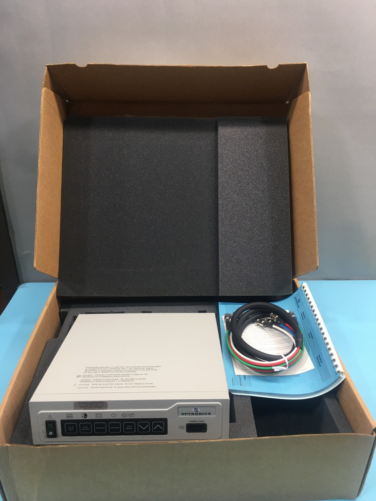 OPTRONICS 60670 DEI-750 NTSC CE MICROSCOPE CAMERA CONTROLLER 100-240V, 122245