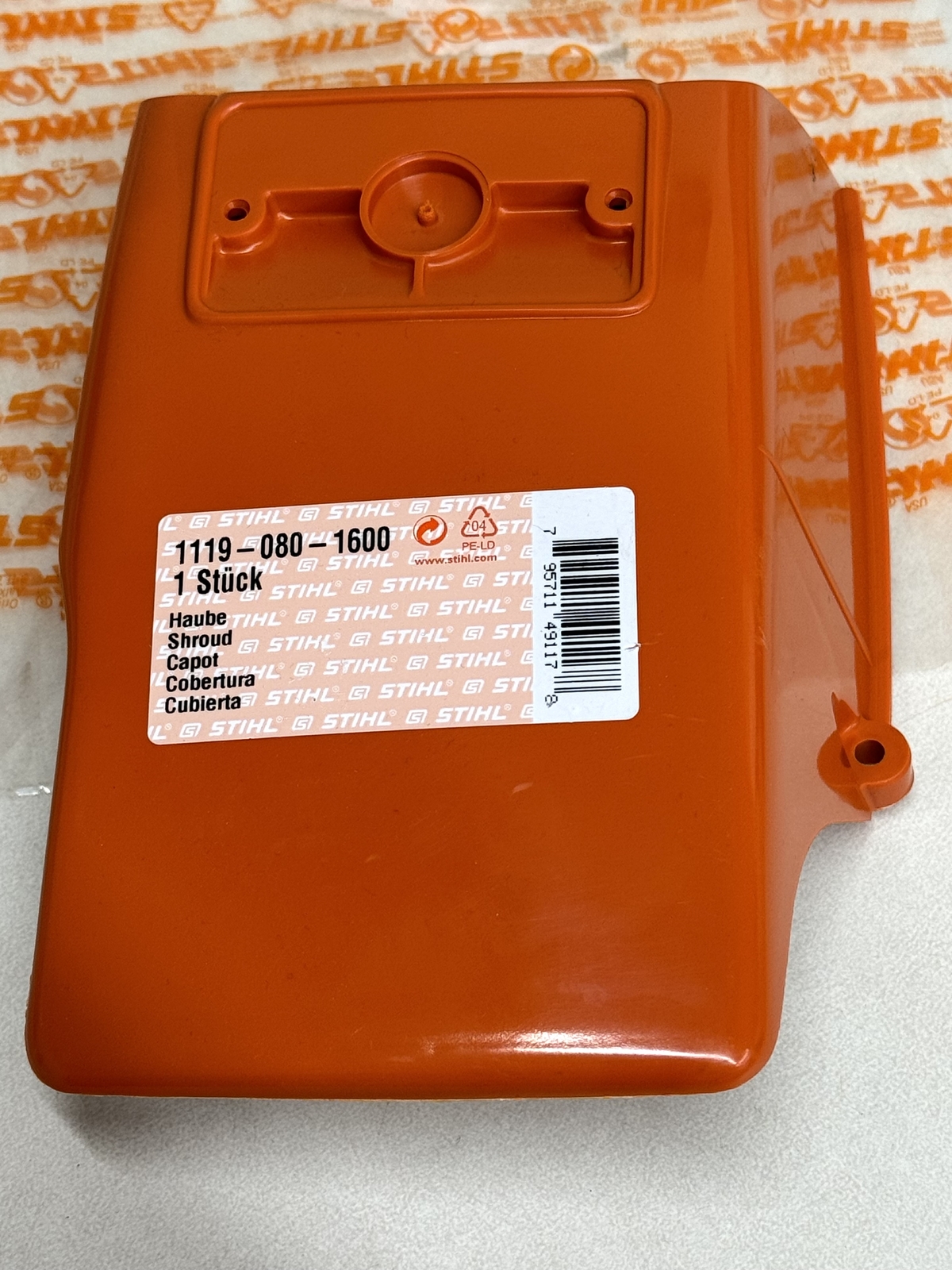 STIHL OEM TOP COVER SHROUD 1119 080 1600 038 MR GENUINE 038MR - Picture 1 of 4