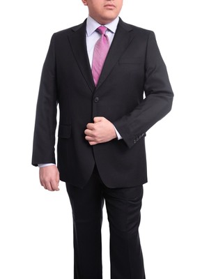 

Arthur Black Portly Fit однотонный темно-синий шерстяной костюм из саржи на двух пуговицах