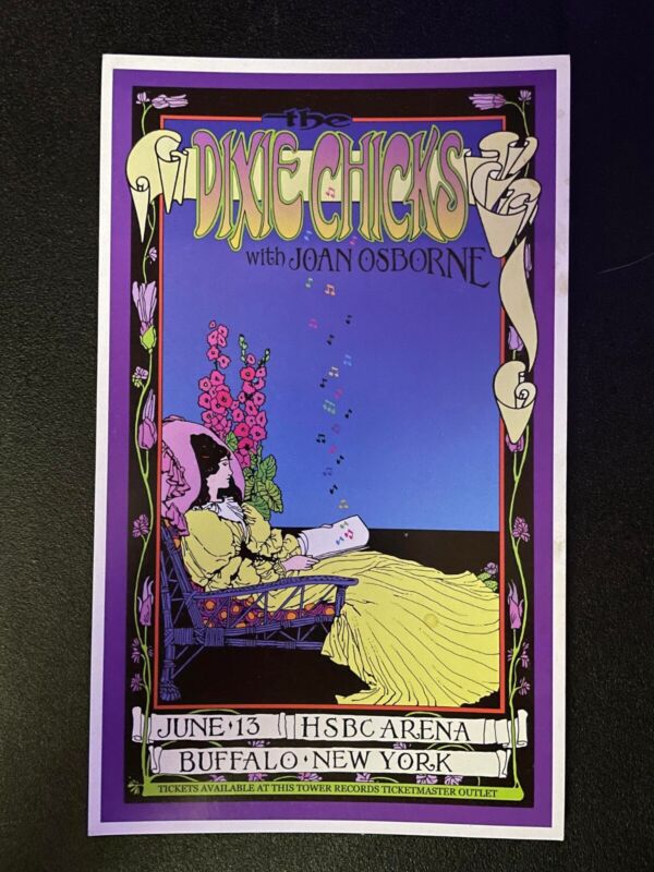 The Dixie Chicks Concert Poster Handbill Joan Osbourne 4X8 Buffalo NY 2003