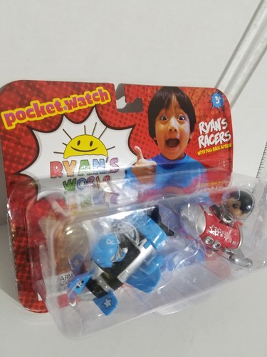 Ryan's World Ryan's Racers Pocket Watch 2 Pack Red Space Ship & Blue Airplane