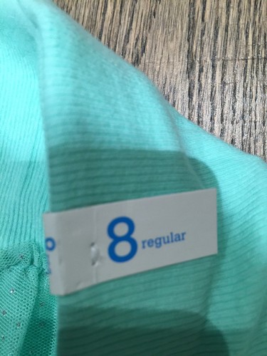 ~JUSTICE~Nwt Mint Green  Sparkle   Elastic Pull On Skirt Skort Size  8 Bts