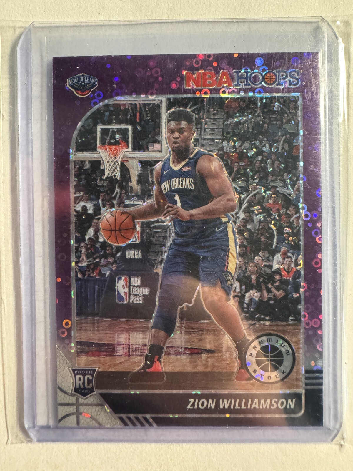 K313,374 - 2019-20 Hoops Premium Stock Prizms Purple Disco
