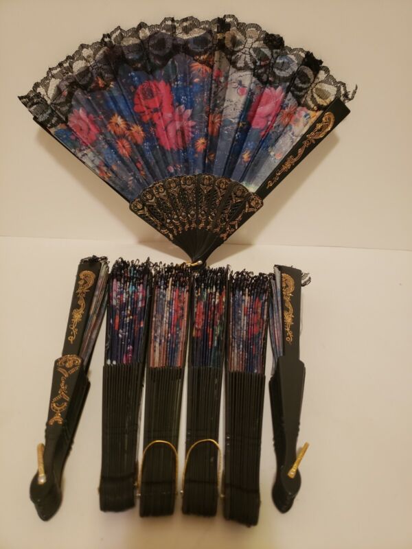 7 Chinese Hand Floral Fans