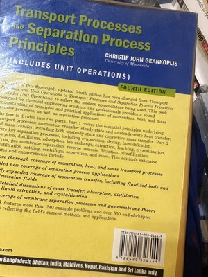 Transport Processes and Separation Process Principles (Includes Unit Operati...