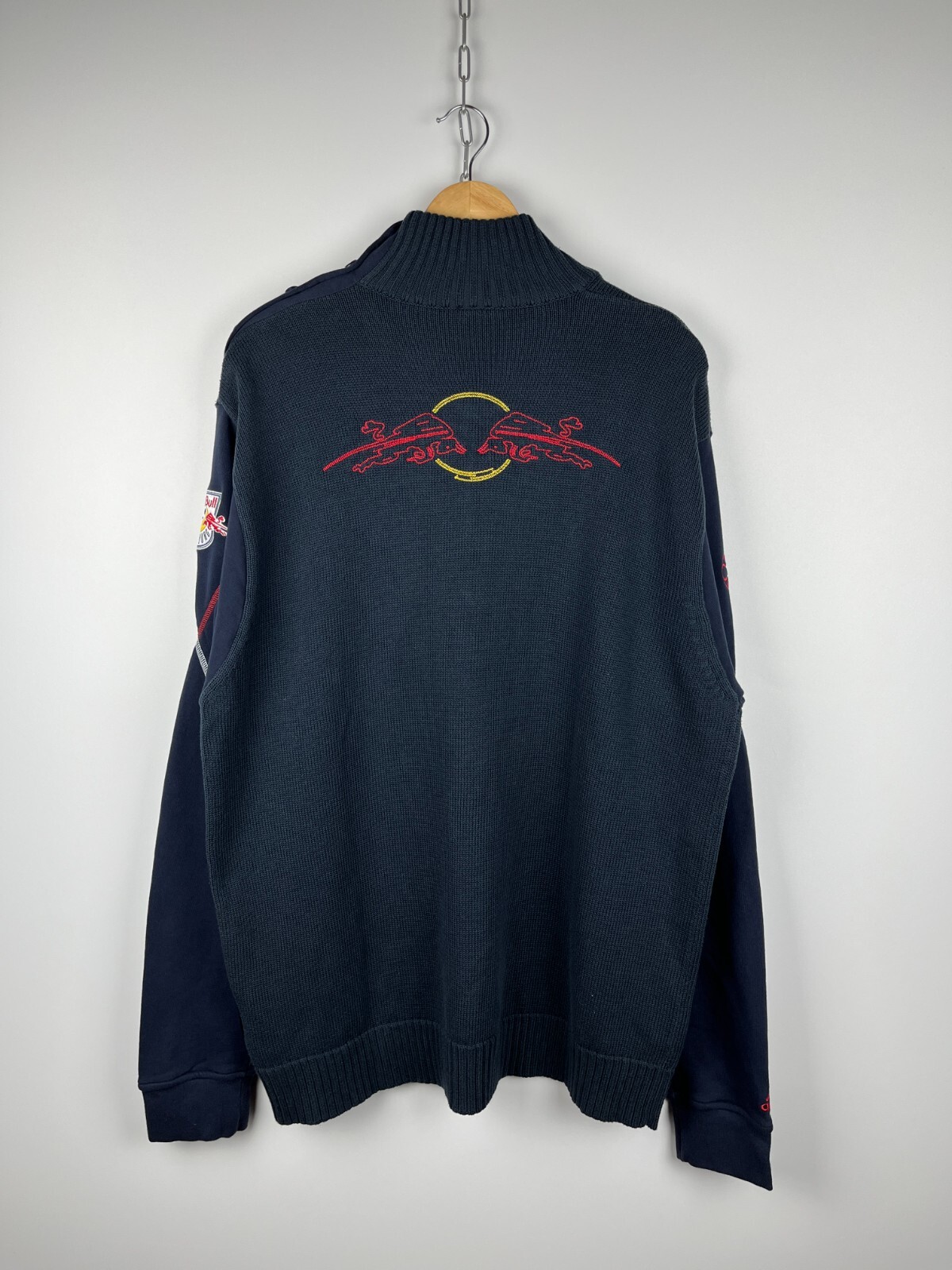 Vintage 00's Adidas Red Bull Salzburg Y2K Turtleneck Sweater Size