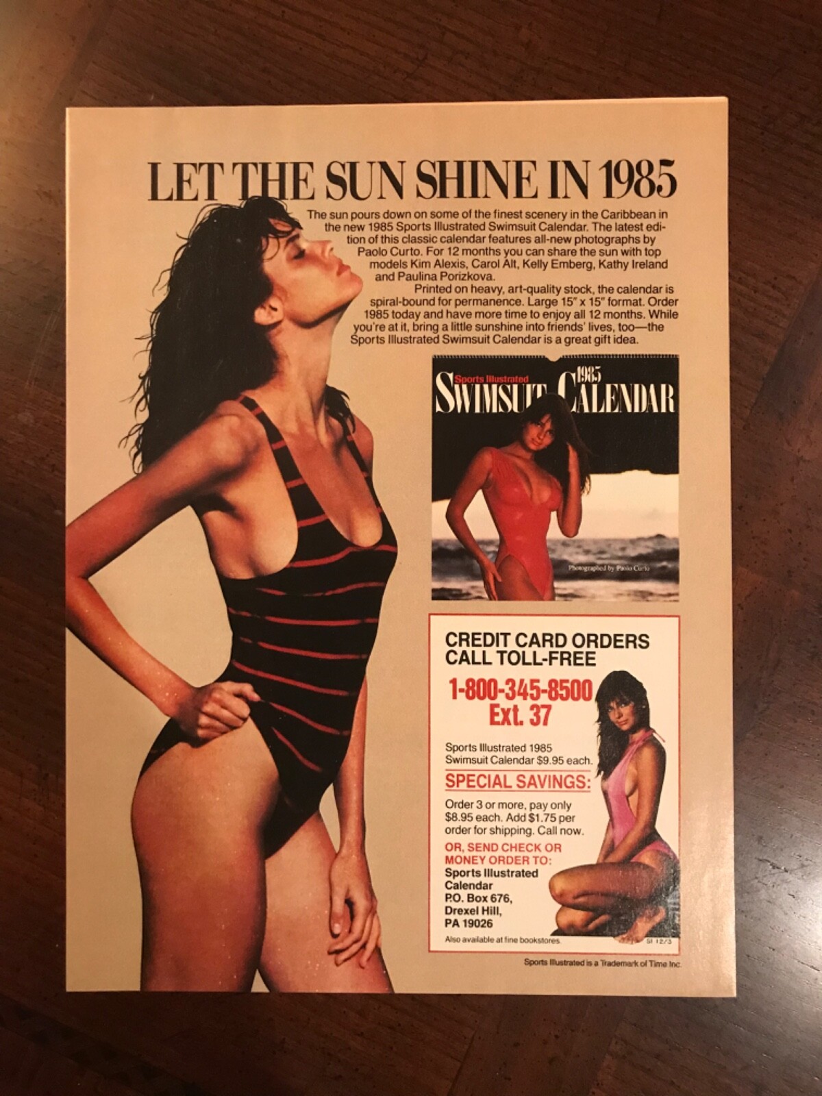 アート・デザイン・音楽 sports illustrated swimsuit extra2014 1984 vintage original print ad Sports Illustrated 1985