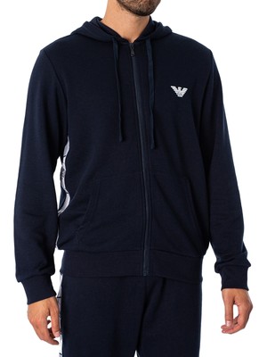 

Мужская толстовка на молнии с логотипом на груди Emporio Armani, синяя, Синий, 111666-3R571-00135