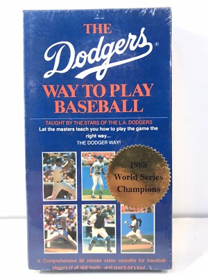 The Dodgers Way to Play Baseball [VHS] 1988 World Championship Brand New!