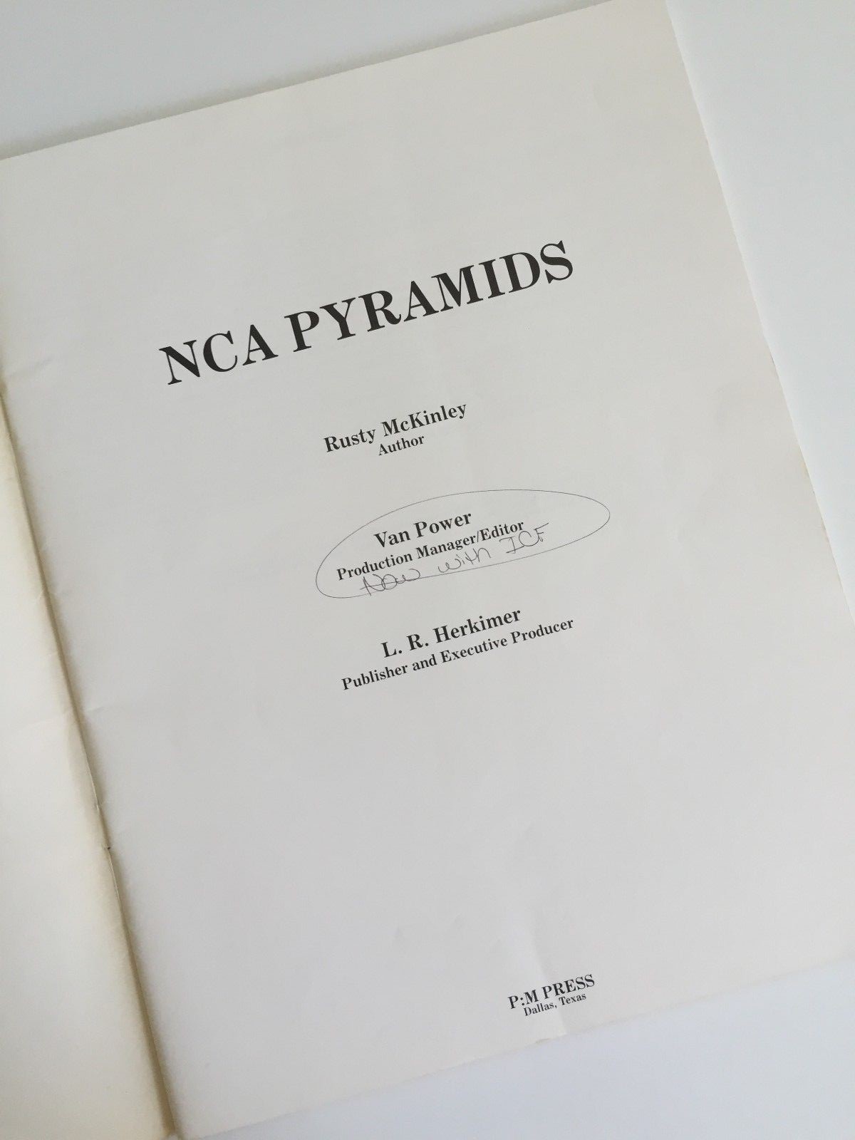 N.C.A. Pyramids for Cheerleading Instructional Book by Rusty McKinley 1984
