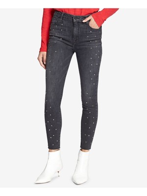 Женские черные джинсы SANCTUARY DENIM с украшениями на щиколотках 24