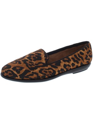

AREOSOLES MARTHA STEWART Женские коричневые лоферы без шнуровки Betunia на танкетке с леопардовым принтом, Коричневый, BETUNIA