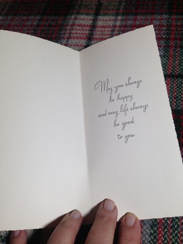 'A Happy Anniversary' VTG greeting card roses Crestwick  glitter scalloped