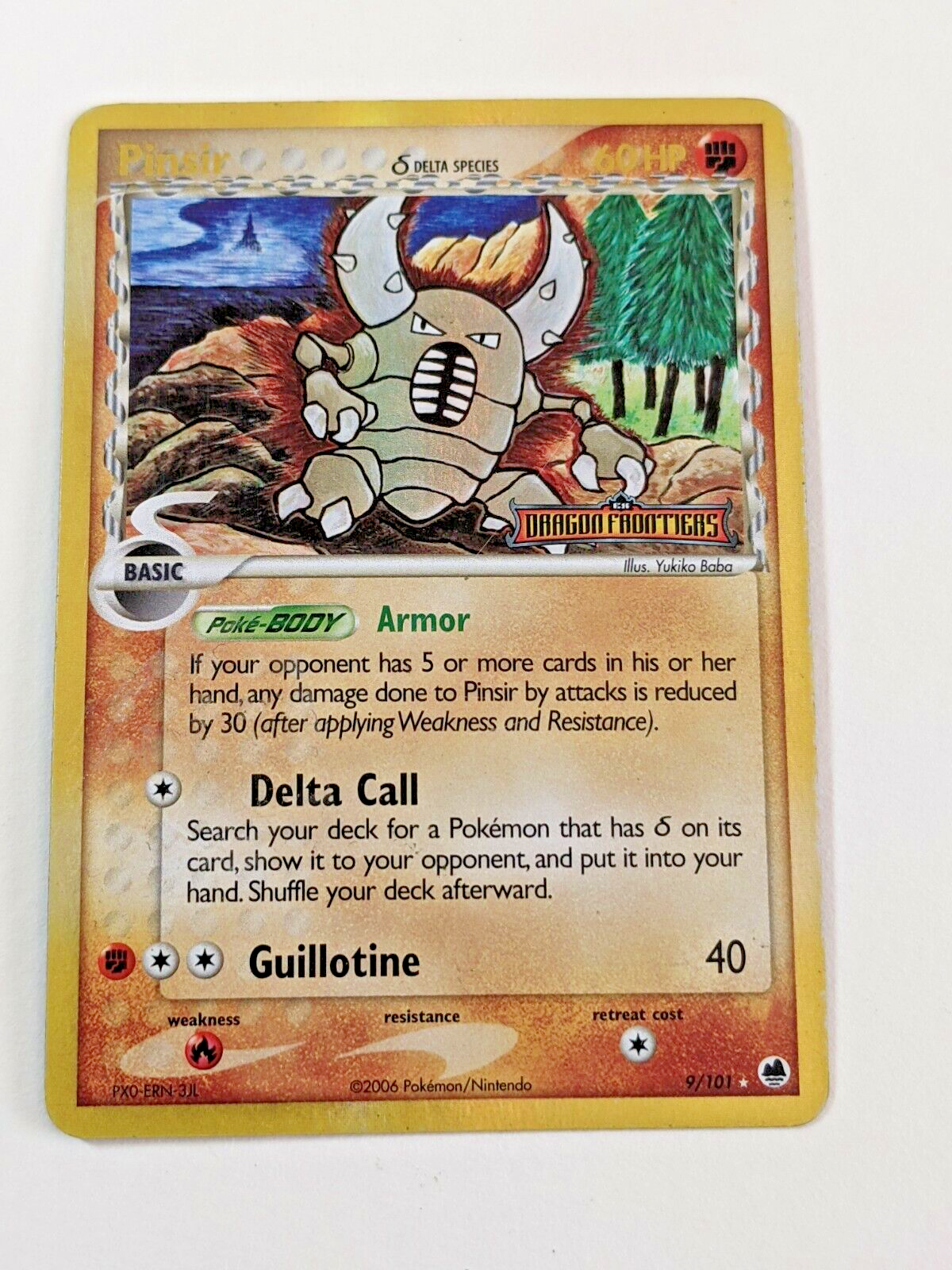 Pokémon: Pinsir 9/101 Reverse Holo Rare. Stamped. EX Dragon