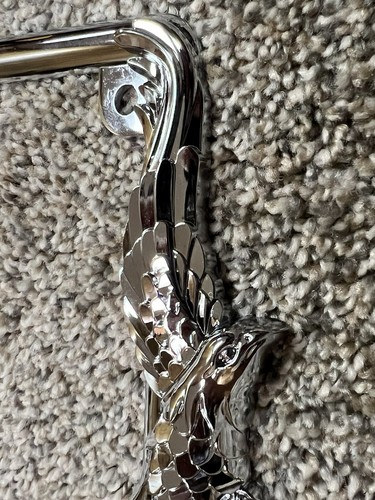 MOTORCYCLE Chrome American Eagle License Plate Tag Frame Holder