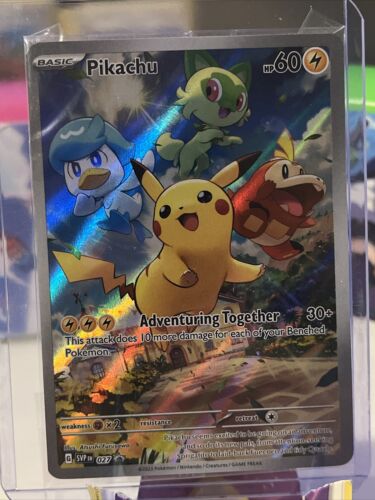 Pokémon TCG Pikachu SVP Black Star Promos SVP027 Holo Promo Pokémon TCG Pikachu SVP Black Star Promos SVP027 Holo Promo
