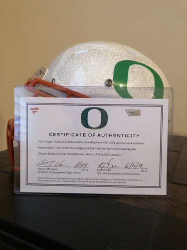 Oregon Ducks Used Helmet