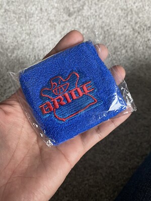 2 BRIDE Seats JDM Blue Brake/Clutch Reservoir Oil Tank Cover Sock - US Seller