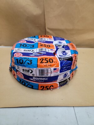 10/3 250Ft Southwire NM-B Copper Wire Cable Romex SIMpull W/G - New!!!
