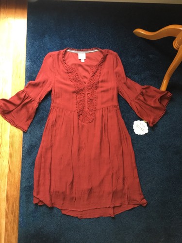 KNOX ROSE Brand New NWT Lot BoHo Shirt Dress XS