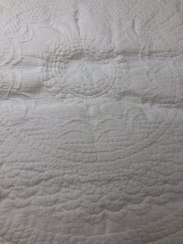 VINTAGE BATES QUEEN ELIZABETH SNOW WHITE 100% COTTON BEDSPREAD TWIN NRFB,MIB