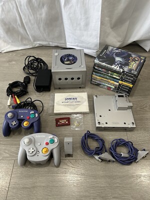 Nintendo Gamecube Pokemon XD Gale Of Darkness Console W/ 10 Games Gameboy Player