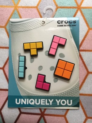 Crocs Handmade jibbitz 5pc retro Tetris blocks block shoe charms set 19