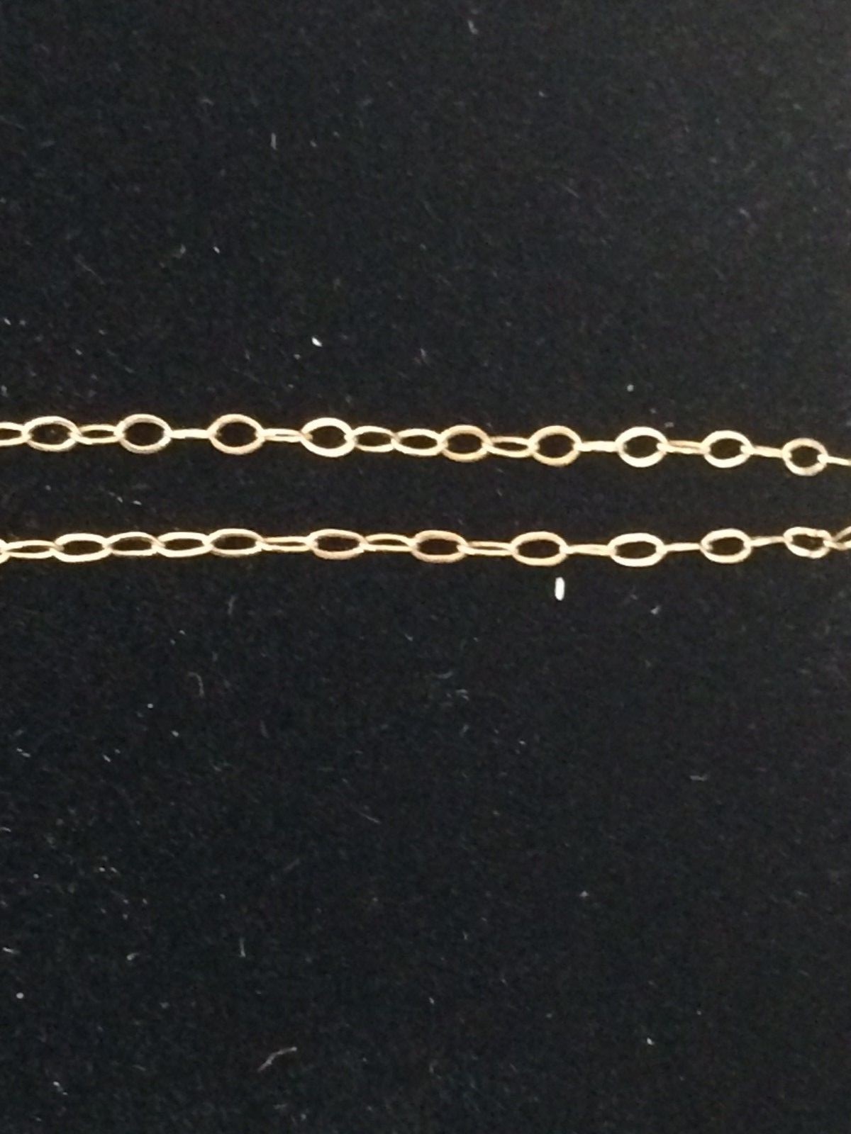 14K Yellow Gold Diamond Heart Nugget Pendant and Chain