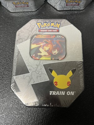 POKEMON TCG 25TH ANNIVERSARY CELEBRATIONS CHARIZARD TIN FACTORY SEALED NEW