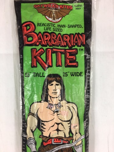 Vintage Spectra Star Kites 1982 The Barbarian 55” Tall! NOS