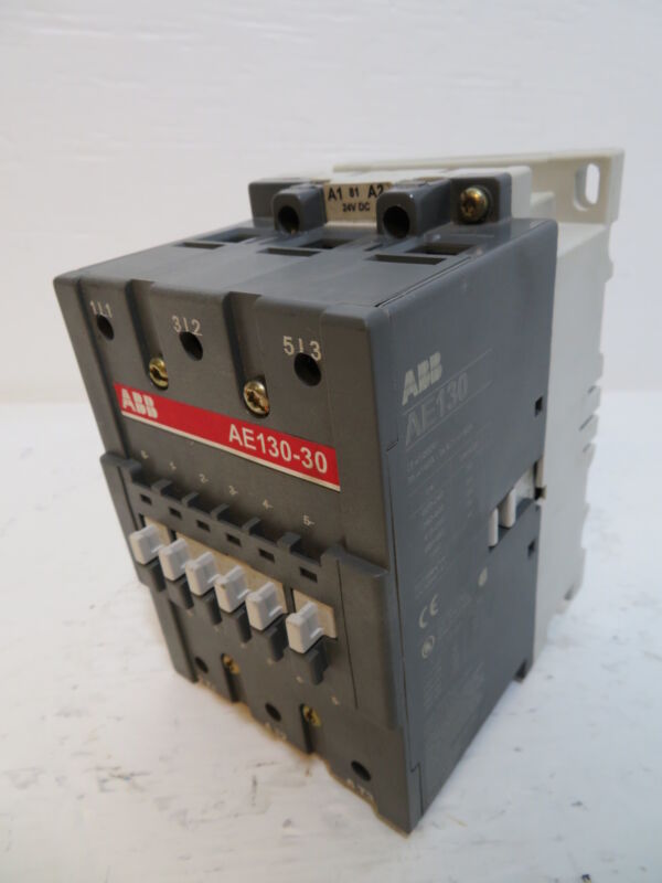 ABB AE130-30 Contactor 600V 160 Amp 125 HP 24VDC Coil AE13030 160A 24 V 50 HP