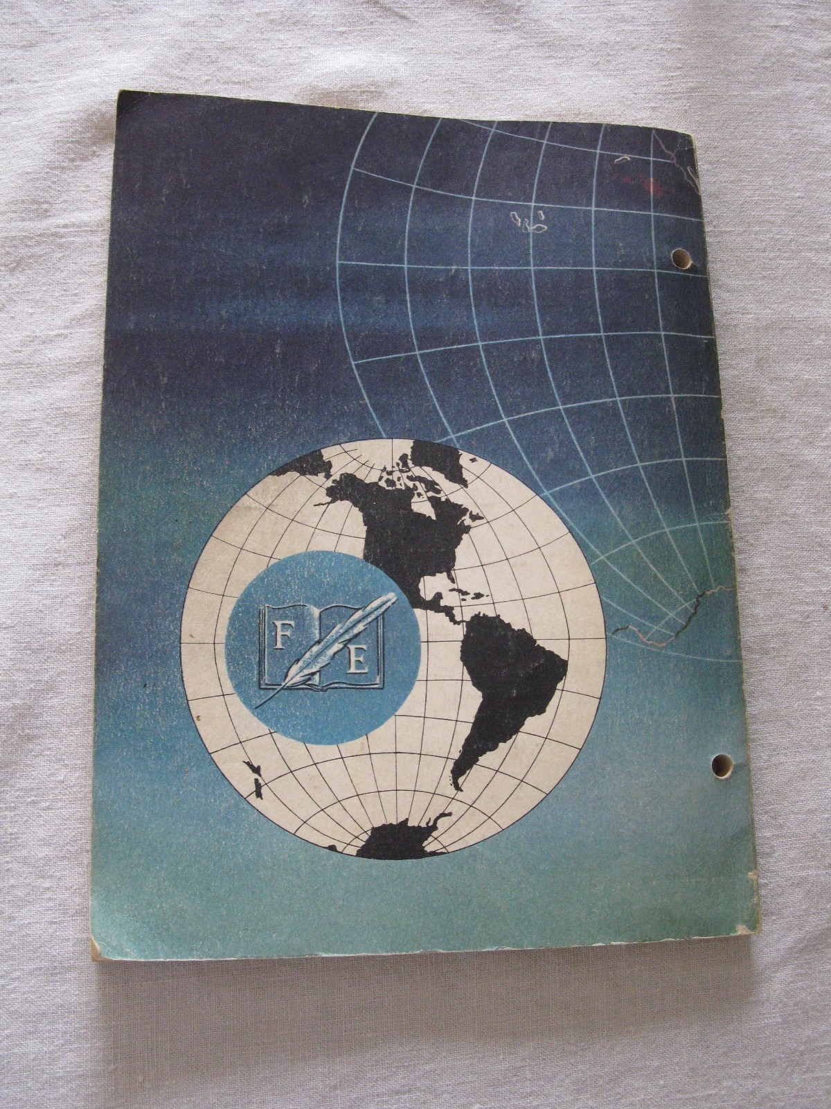 Vintage World Book Encyclopedia 1955 Annual Supplement Paperback Very Good