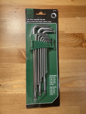 9pc Extra Long Star Key Torx Bits