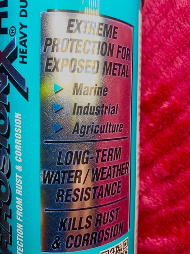 Corrosion X HD- Kills Corrosion/Rust, Water Resistant, HEAVY DUTY, Aerosol 12oz