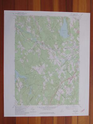 Minot Maine 1981 Original Vintage USGS Topo Map