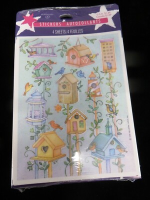 Vintage Ambassador Stickers - Spring Summer Bird Houses