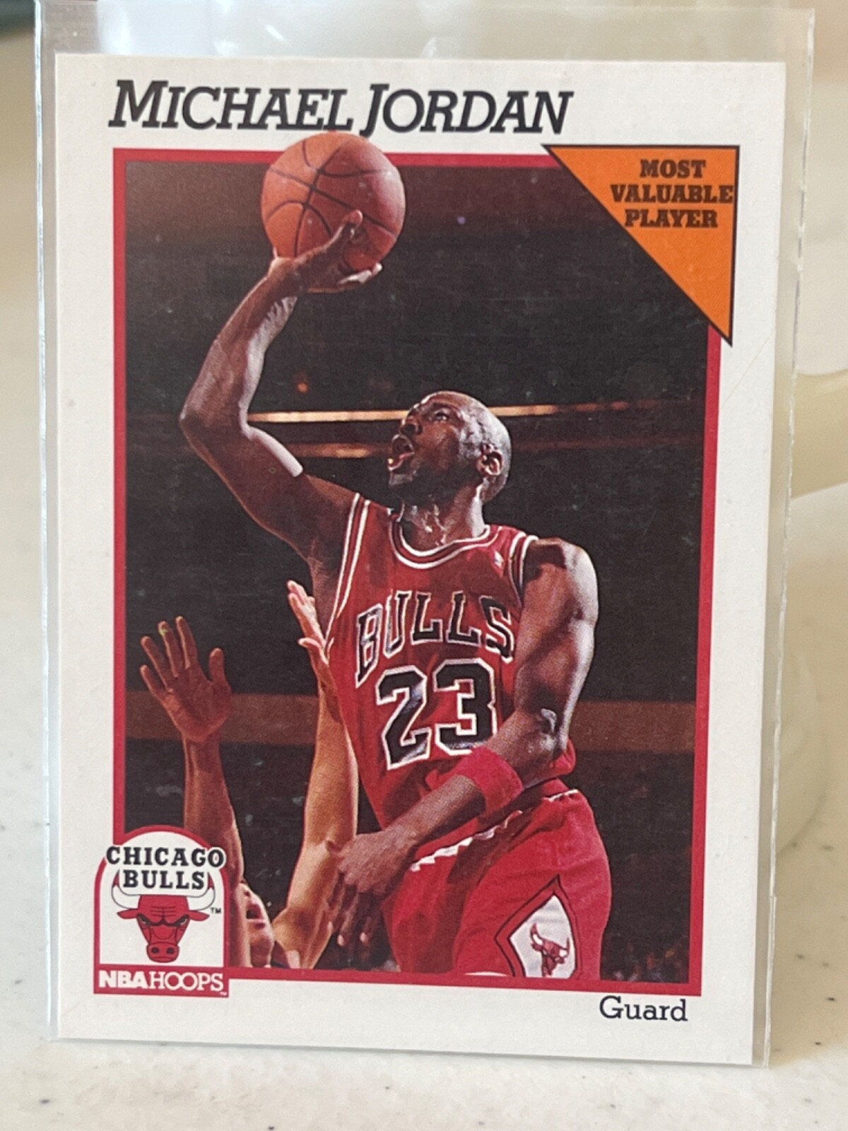 Michael Jordan MVP 1991 NBA Hoops Collector Card #30 6x NBA