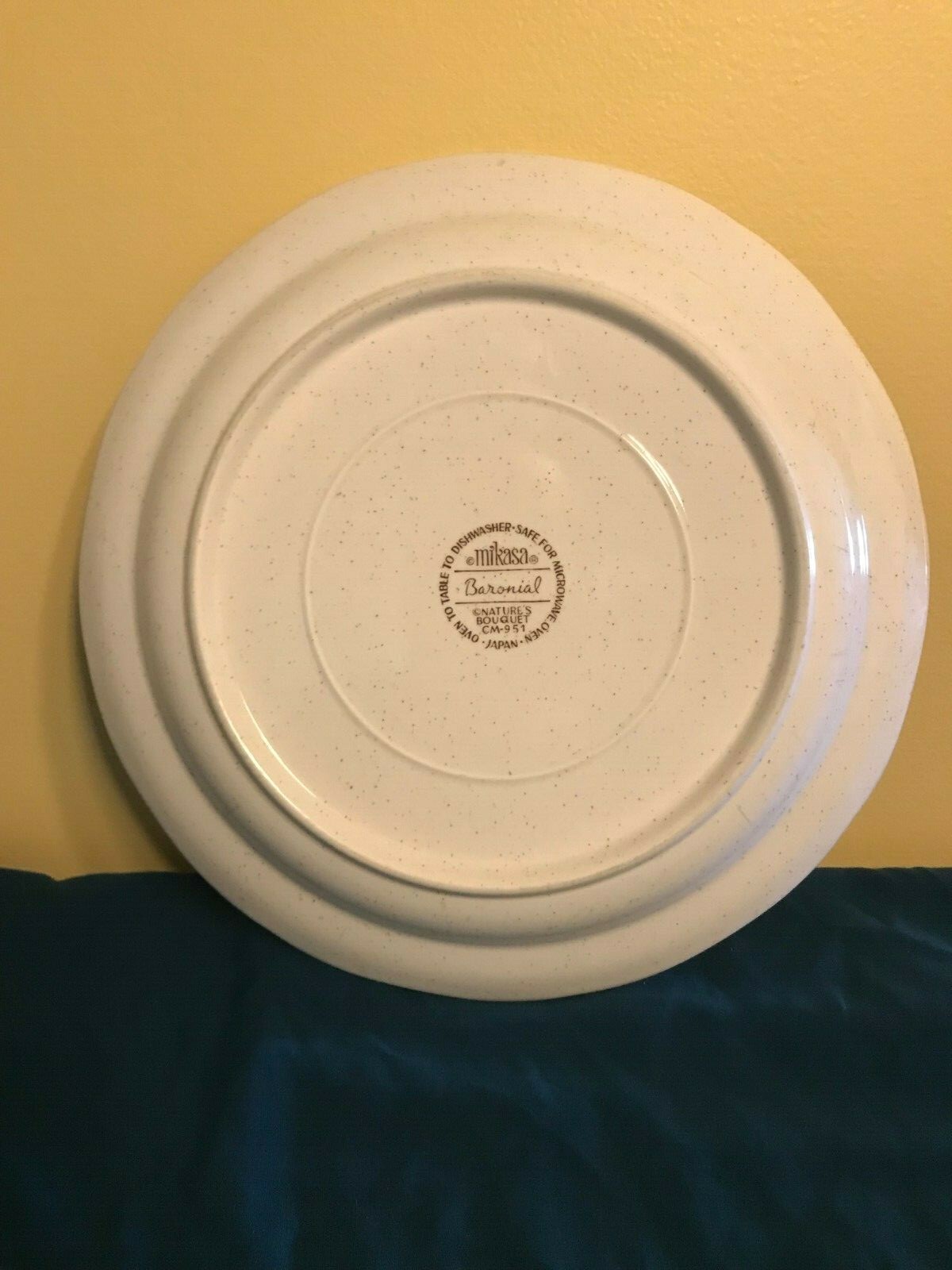 Mikasa Baronial Natures Bouquet Set of 2 Dinner Plates Floral CM-951 Stoneware