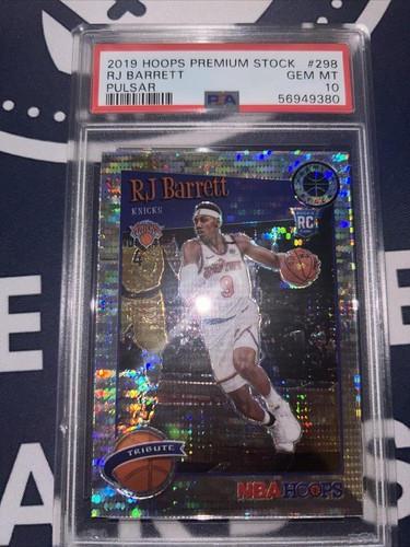 RJ Barrett Silver Prizm RC ルーキーカード PSA9 2019 RJ BARRETT Panini Hoops Premium Stock SILVER PULSAR